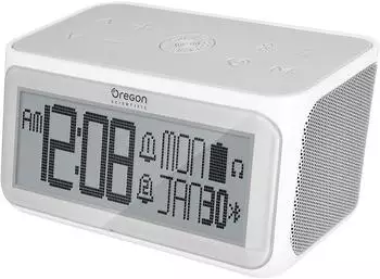 Oregon Scientific RA389 Wecker Bluetooth-Lautsprecher, 2 Weckzeiten, USB (RA389)