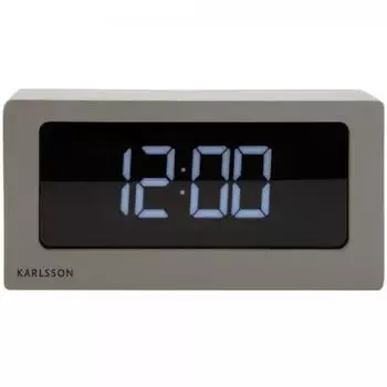 Karlsson Boxed LED Wecker warm grau (KA5868WG)
