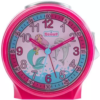 Scout Friends Wasserwelt Kinderwecker analog, rosa (280001037)