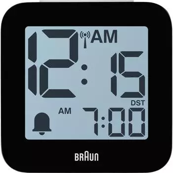 Braun BC 25 WP-DCF Funk-Wecker digital mit Sprachansage, wei&szlig; (60076)