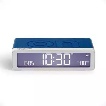Lexon Flip Classic Pantone Wecker, LCD, USB-C, glossy blau (LR157PT-B)