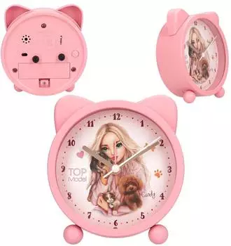 Depesche TOPModel Wecker "Fur Ever Friends", rosa (13868)