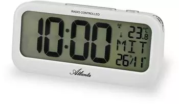 Atlanta Digitaler Wecker, weiß, 2 Weckzeiten (2850/0)