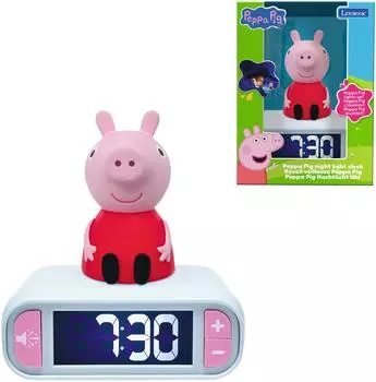 Lexibook Peppa Pig 3D-Wecker mit Nachtlicht (RL800PP)