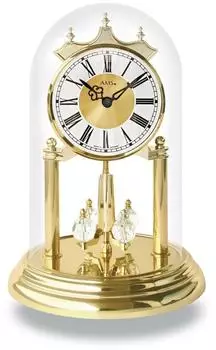 AMS J1202 Jahresuhr Tischuhr Quarzwerk, goldfarben