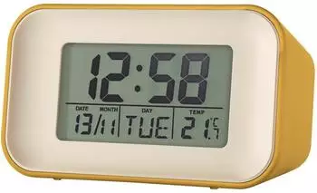 Acctim Alta Wecker mit Innentemperatur, gelb (15861)