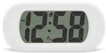 Acctim Silikon-Digitalwecker, großes LCD-Display, weiß (15042)