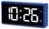 Hama Ibiza Digitaler Wecker, mehrfarbiges Display, USB, blau (00222209)
