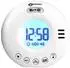 Geemarc Wake'n'Shake Voyager Reisewecker mit Vibration V2, weiß (JWNS-VOYAGERV2_WH_I)