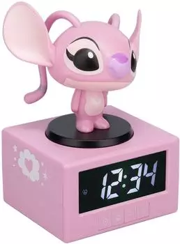Paladone Disney Engel Wecker mit Lampe, rosa, 11,9cm (75325)