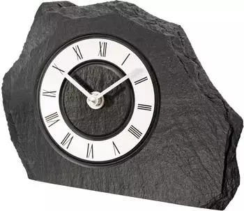 AMS T1104 Tischuhr Quarz, Schiefer (1104)