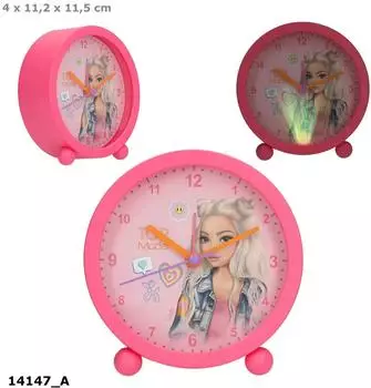 Depesche TOPModel Wecker lautlos mit Lichtfunktion, pink (0014147)