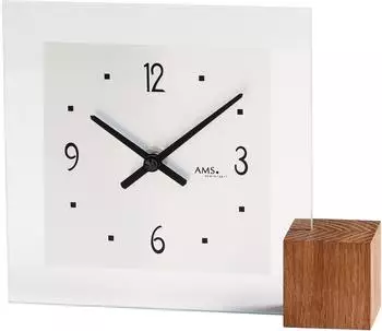 AMS T104 Tischuhr Quarz, Holz Eiche, analog (AM T104)