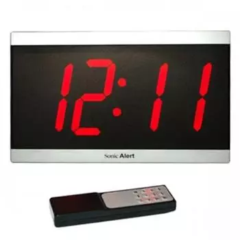 Geemarc BD4000 Digitale Uhr mit Wecker, Thermometer und Fernbedienung (BD4000)