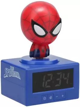 Paladone Spider-Man Digitaler Wecker mit Nachtlicht und Musik (PP14229SPM)