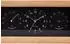 Karlsson Neat Rectangle Wecker Bambus, schwarz, Thermo-Hygrometer (KA5925BK)
