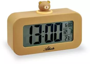 Atlanta Kinderwecker digital LCD B&auml;r Melodiealarm Nachtlicht (2169/3)