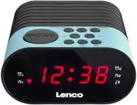Lenco CR07 BLUE, Lenco CR-07 Radiowecker blau, schwarz blau/schwarz
