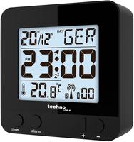 Techno Line WT235 sw Funk Wecker Schwarz Alarmzeiten 1