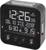 TFA Dostmann 60.2528 Bingo Funk-Wecker (Black negativ)