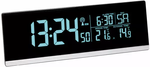 TFA Dostmann Multi-Color Digitaler Funk-Wecker mit Farbwechsel (70