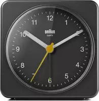 Braun Wecker BC03B schwarz, analog, Quarzuhr