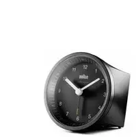 Braun BC07SB-DCF Quarzwecker Schwarz - Silber (67098)