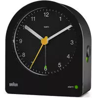 Braun BC22 Quarzwecker Schwarz - Gelb (67591)