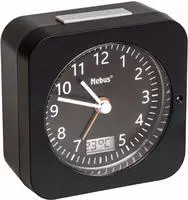 Mebus 25609, Digitaler Wecker, Quadratisch, Schwarz, 12 h, F, &deg;C, Beide Geschlechter