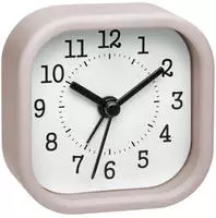 TFA Dostmann 60.1035.16 Quarz Wecker Pastell-Rosa Alarmzeiten 1