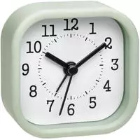 TFA Dostmann 60.1035.04 Quarz Wecker Pastell-Gr&uuml;n Alarmzeiten 1