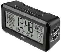 TFA Dostmann 60.2562.01 Funk Wecker Schwarz, Silber Alarmzeiten 2 (60.2562.01)