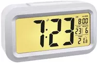 60.2553.02 Funk Wecker Silber, Wei&szlig; Alarmzeiten 1 - Tfa Dostmann
