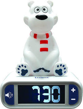 Lexibook Clock Night Light Polar Bear