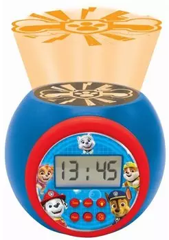 Lexibook Clock Projector Night Light Paw Patrol