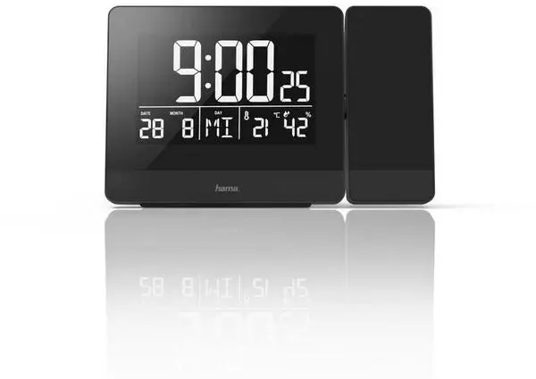 Hama Projektionswecker mit USB-Anschluss (Digitaler Funkwecker mit