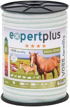 VOSS.farming ExpertPlus Weidezaunband 200 m x 20 mm 1x0,20 Kupfer + 3x0,20 Niro ( 44925)