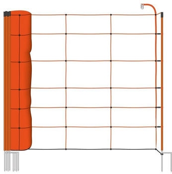 VOSS.farming Basic 50 m Schafnetz 90cm mit 13 Pfählen orange