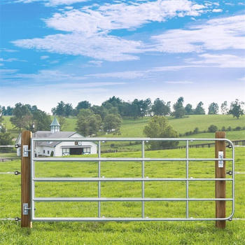 VOSS.farming Weidezauntor 1,15-3m verstellbar 90cm verzinkt (43921)
