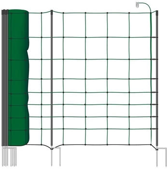 VOSS.farming classic+ 50m Schafzaun 108cm 20 Pfähle 2 Spitzen grün