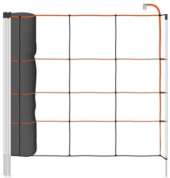 VOSS.farming TitanLight Net 50m Schafnetz Elektrozaun-Netz 90cm 14 Pfähle 1 Spitze