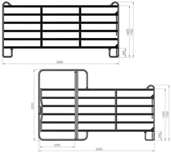 Kerbl Weidepanel mit Tor 360 cm (442596)