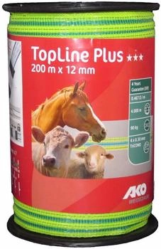 Kerbl Band TopLine Plus, 200 m, 12 mm, neongelb/blau, 4x0,30mm, TriCond (449582)