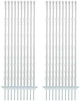 electra Weidezaunpfahl Kunststoff 125cm Doppeltritt wei&szlig;, 20 St&uuml;ck (E1844x2)