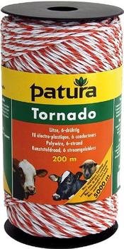 Patura Tornado Litze 400 m weiß-orange (180601)