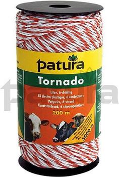 Patura Tornado Litze 1000 m weiß-orange (180701)