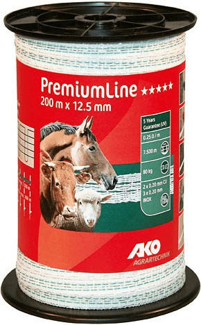 AKO PremiumLine Weidezaunband 200 m 12,5 mm (441533)