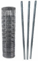 150m Wildzaun Forstzaun 100/15/15+ Z-profil Zaunpfosten