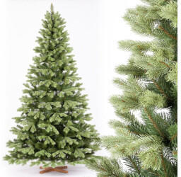 FairyTrees künstlicher Spritzguss Weihnachtsbaum KÖNIGSFICHTE PREMIUM 220cm (SW10375.1)