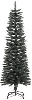 vidaXL K&uuml;nstlicher Weihnachtsbaum mit St&auml;nder Schlank Gr&uuml;n 150 cm PVC